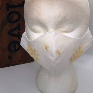 REUSABLE Embroidered Floral Handmade Face Mask~NEW